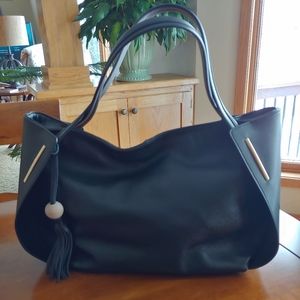 Black Leather Tote